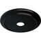 Ekena Millwork Crendon Ceiling Medallion (Fits Canopies up to 4 3/8"), 24 1/8"OD x 4 3/8"ID x 2 1/4"P, Jet Black CM24CRBLF - alternate 4